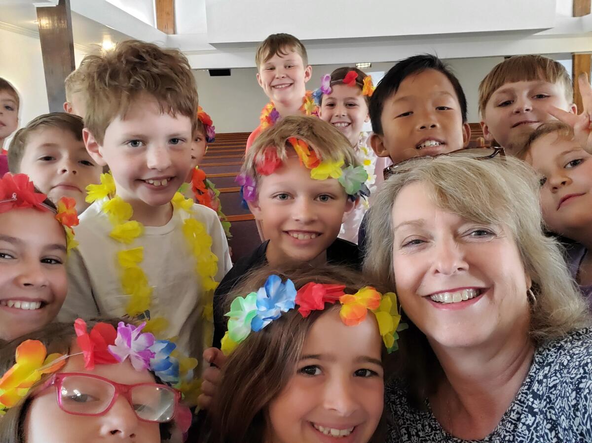 Group of Kids with Teacher at Preschool